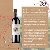 Château Franc Baudron, BAUDRON sans Sulfite ajouté, bio