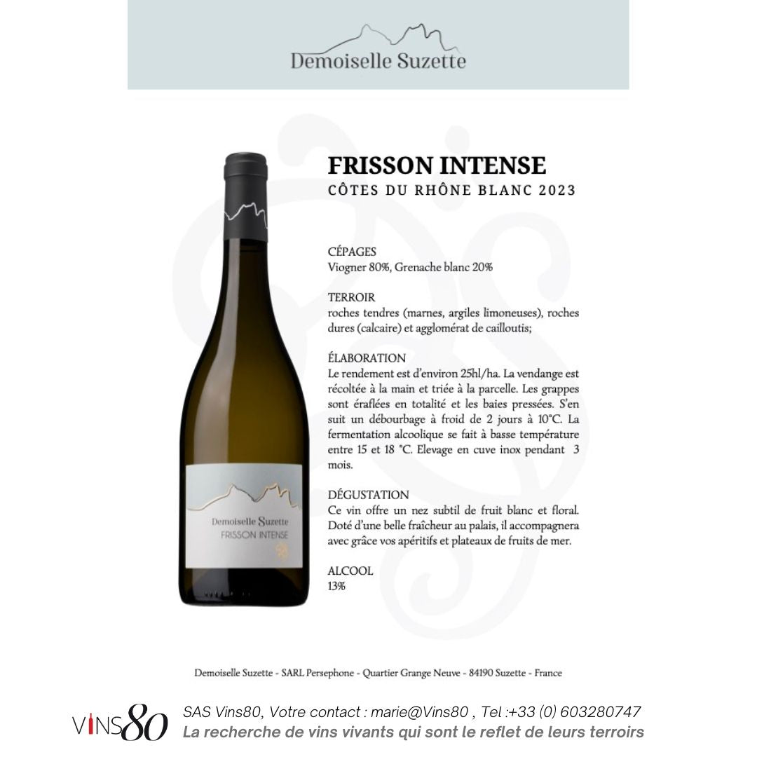 Demoiselle Suzette - FRISSON INTENSE 2021