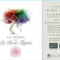 LE TEMPS DE LA ROSE FIGEAC,  Second Vin du Château La Rose Figeac