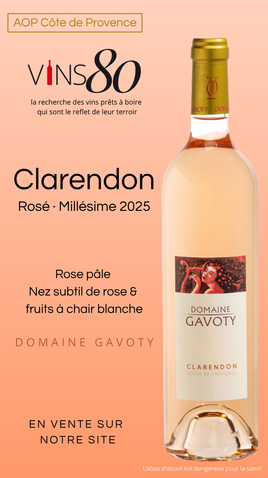 Domaine Gavoty - AOC Provence - CLARENDON Rosé BIO