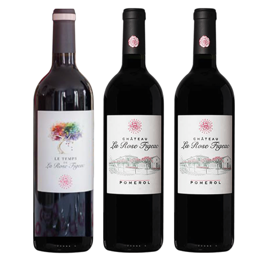Château La Rose Figeac, Pomerol,  bio Coffret découverte 3 bouteilles
