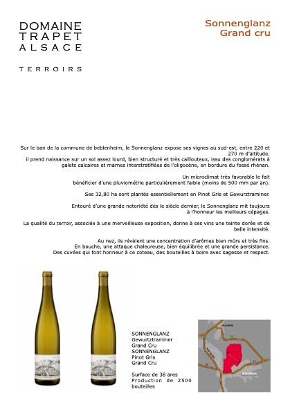 Domaine Trapet, Sonneglanz Grand Cru Gewurztraminer, 2012